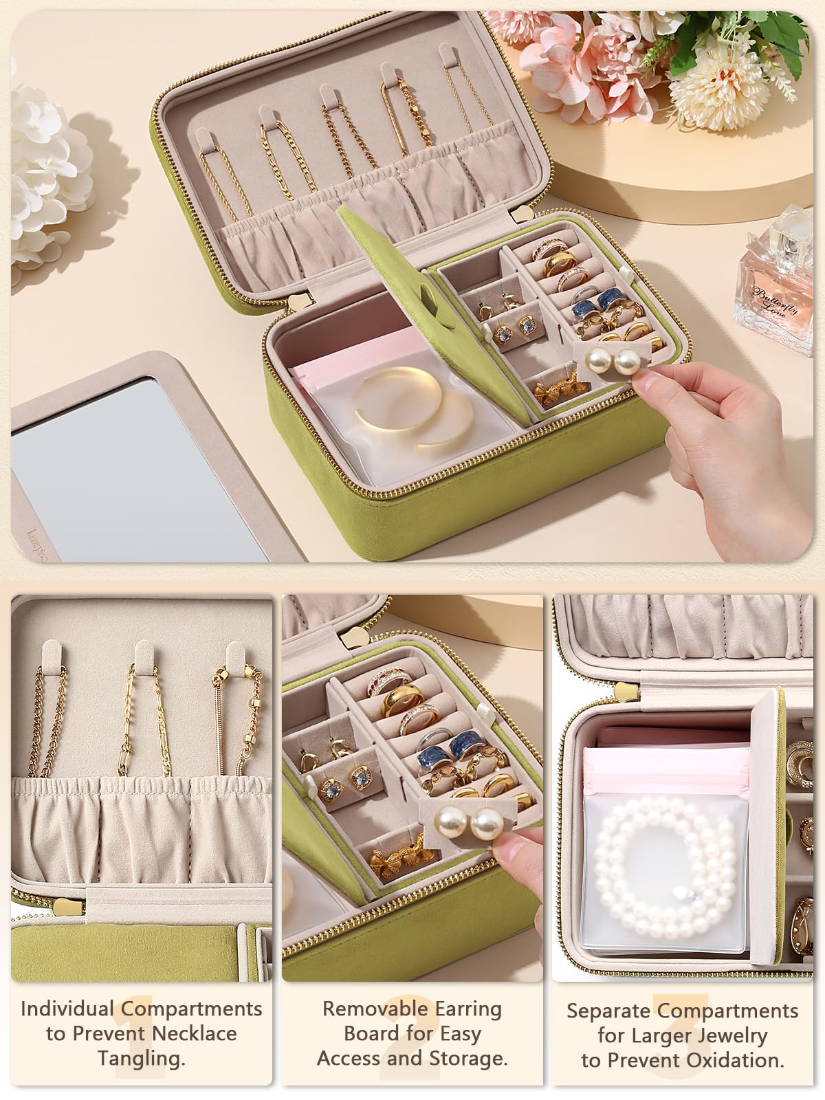 Coffret velours Rivano — double étage