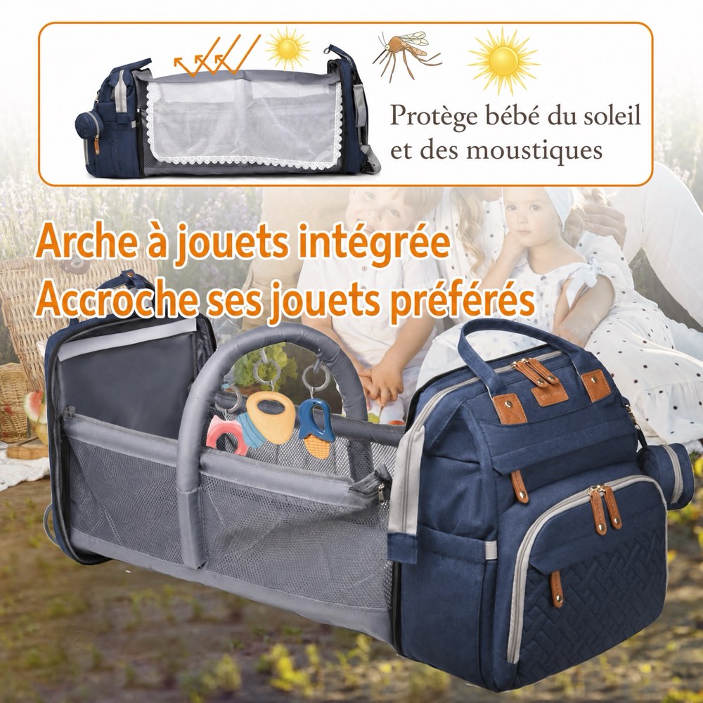 Vue 5 — arche à jouets et moustiquaire